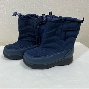 Cat & Jack Snow Boots kids 11 boots winter boots Navy Blue NWOT water proof